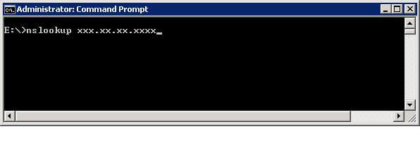 nslookup command