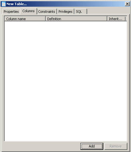 Add columns to a table in Postgres