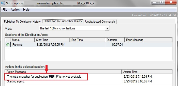 Replication monitor