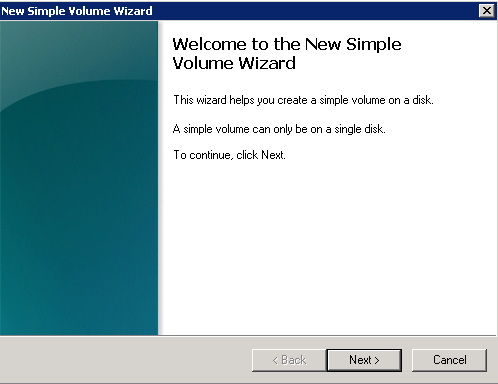 SimpleVolumeWizard
