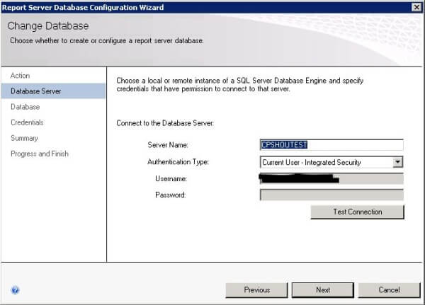 Reporting Services Configuration Manager