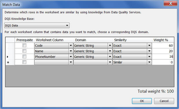 Match Data in the MDS Excel add-in