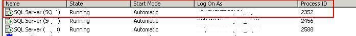 Use SQL Server Configuration Manager to determine the PID per SQL Server instance