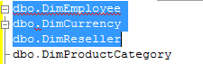 ssms shift select