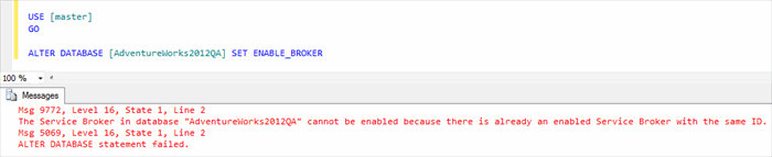 Figure-2: Error message