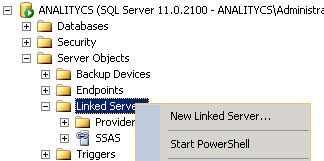 Add linked server