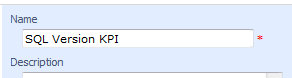 give the KPI a name