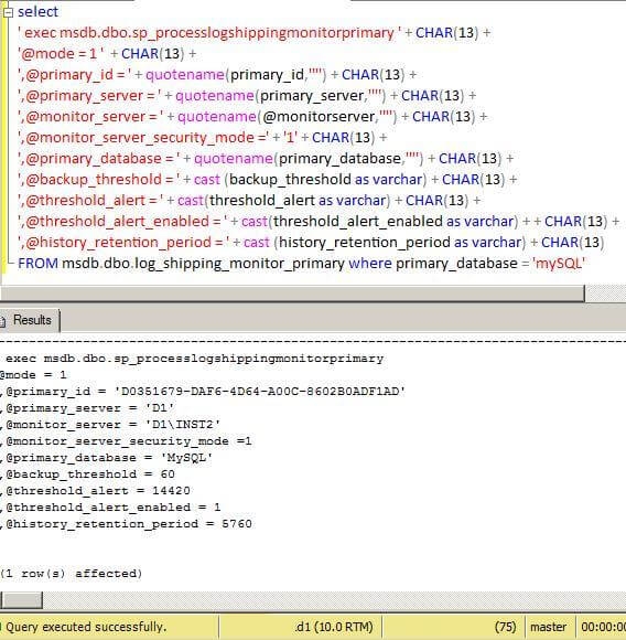 Query Output After Changing the Max character