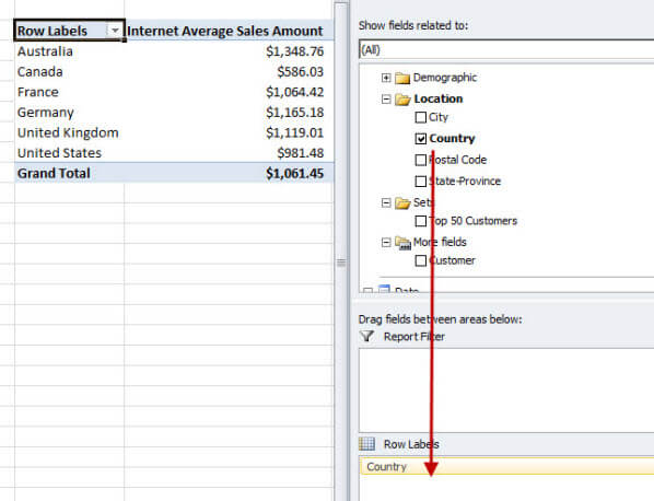 Adding dimensions to a Cube in Excel