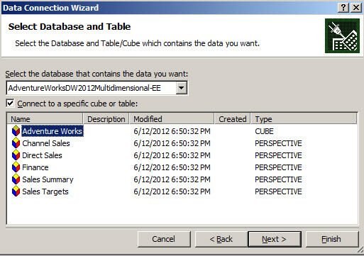 Select the Database
