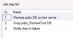 SQL Server Agent Job Steps
