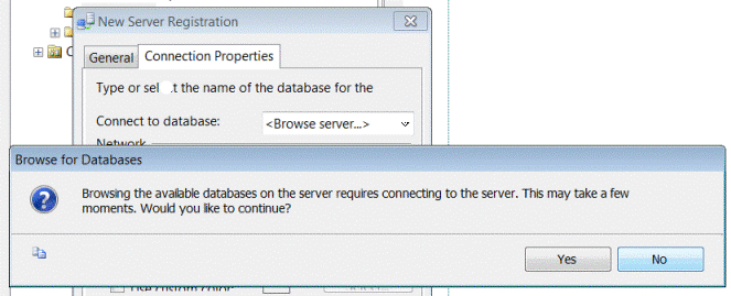 Browse for DB