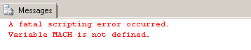 KNOWN BUG for and WORKAROUND