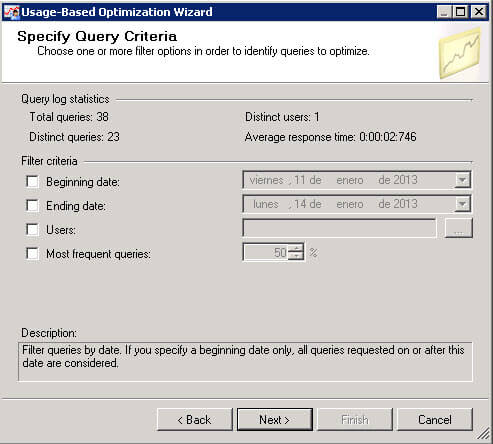 the total queries 