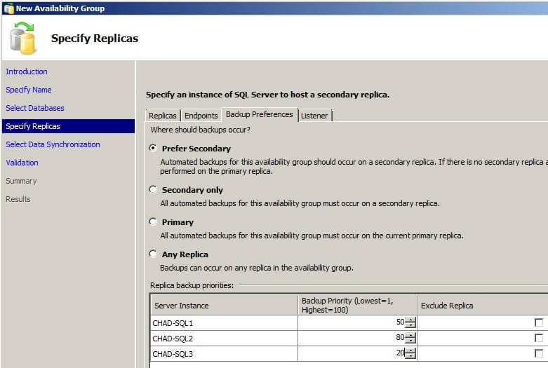 Backup Preferences for SQL Server AlwaysOn Availability Groups