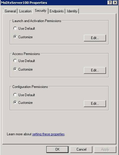 MsDtsServer100 Properties