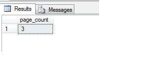 Re-running our query against sys.dm_db_index_physical_stats shows a great reduction in the required row storage