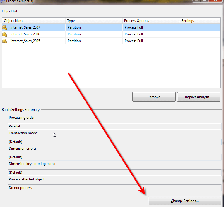 Processing Options