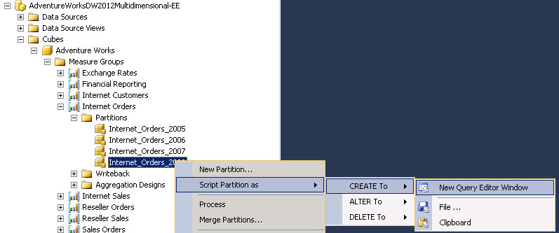 ssas partitions