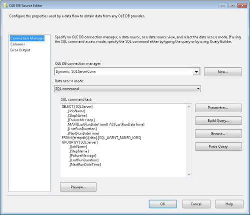 Once done, click OK to save the settings and return to Data Flow.