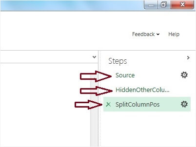 Steps Pane in Data Explorer