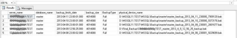 the server_name against which we ran our TSQL