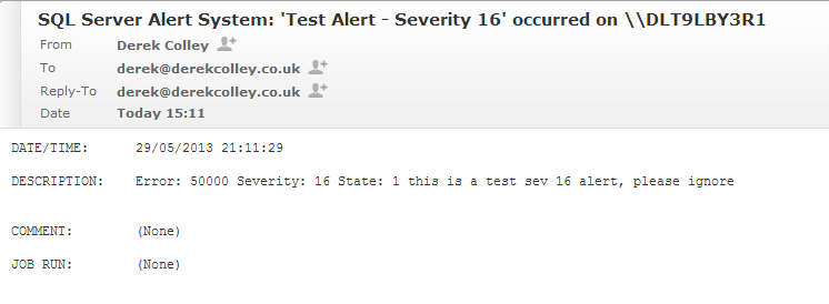 restart SQL Server Agent 