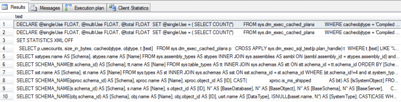 You can immediately see why this is an adhoc query