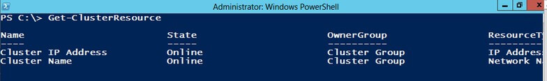 the only ones we will see are the virtual server name and virtual IP address of the Windows Server Failover Cluster. 