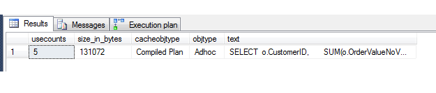 You will get 5 different query results.