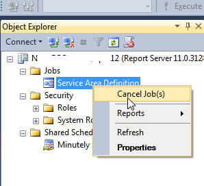 cancel job click