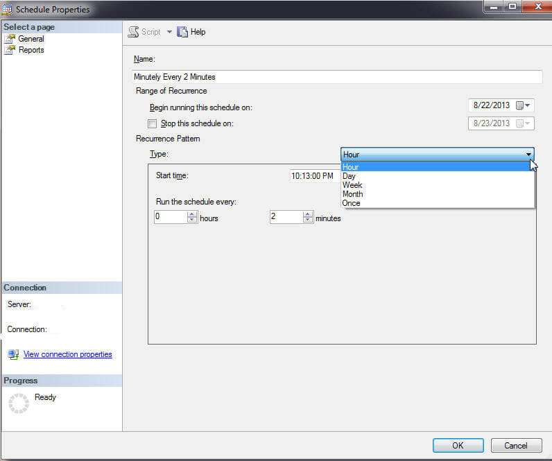 schedule properties detail