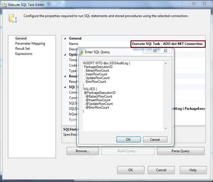 Parameterized SQL Statement for OLE DB Connection
