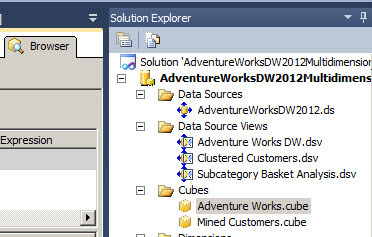 SSAS Solution Explorer cubes