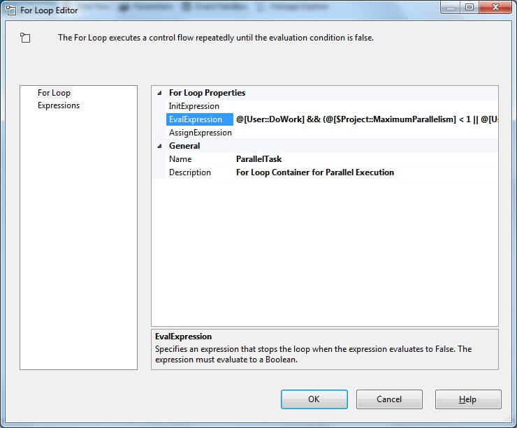 Parallel Task For Loop Settings