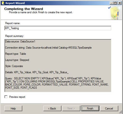Complete the Wizard