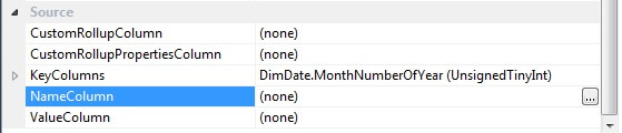 Click on the ellipsis to the right of the NameColumn. 