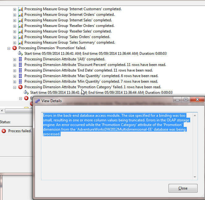 Binding Error