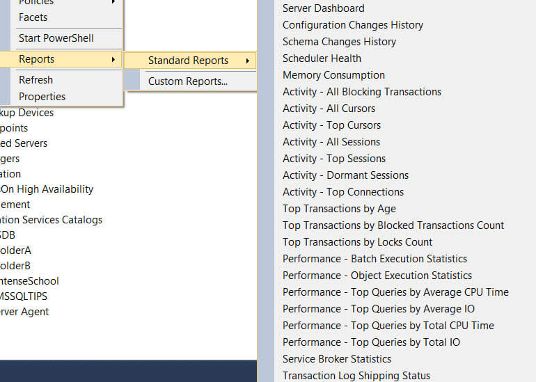 Adding Custom Reports to SQL Server Management Studio