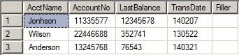 Imoprt destination table with raw data