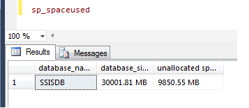 My database size is 30001.81 MB with 9850.55 MB unallocated