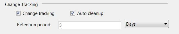 Change Tracking properties