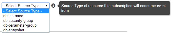 RDS event types