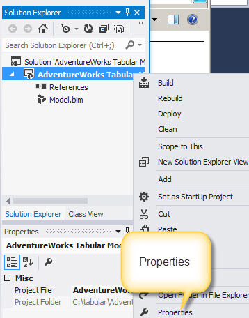 Tabular properties