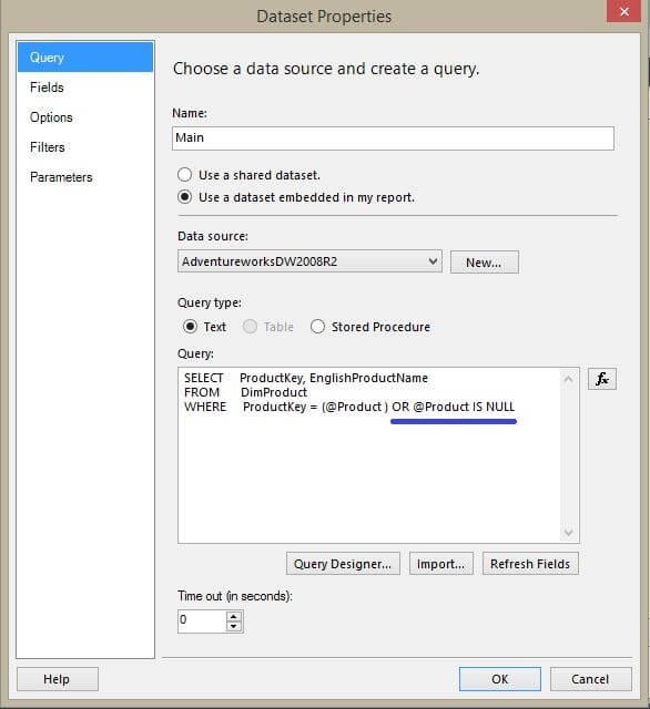 Dataset Query Modification