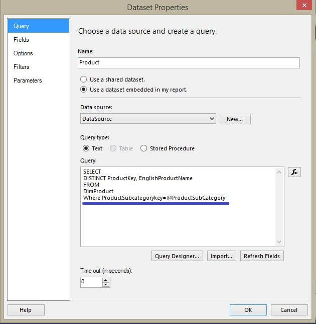 Product dataset modification