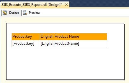 Adding Tablix in Report body