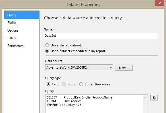 Adding DataSet