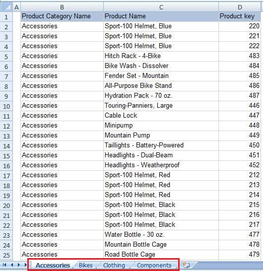 Tablix Data Exported Into Multiple Excel Sheets With Name