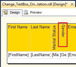 Gender Textbox After Rotation